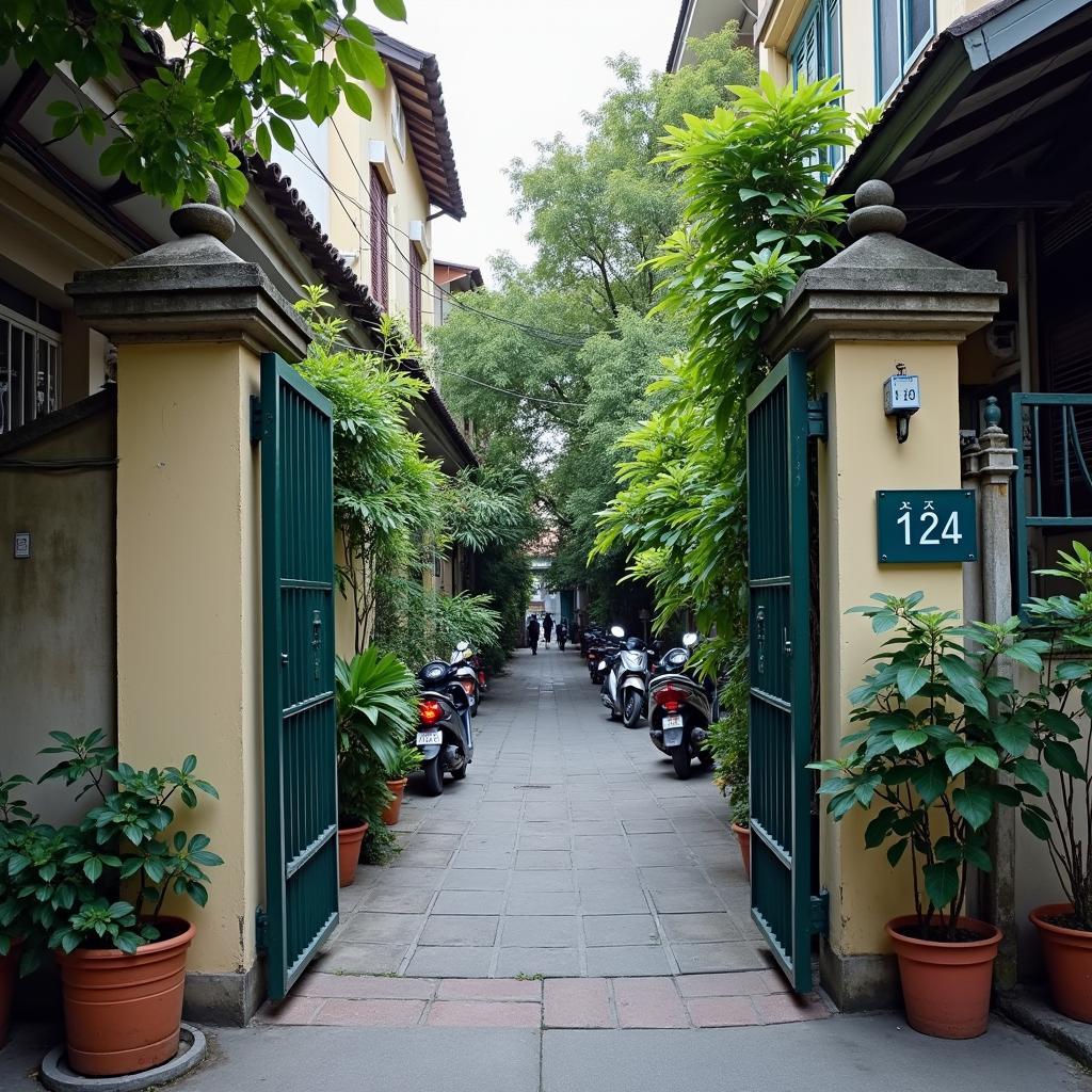 Khám phá không gian yên bình bên trong ngõ 124 Âu Cơ Tây Hồ Hà Nội